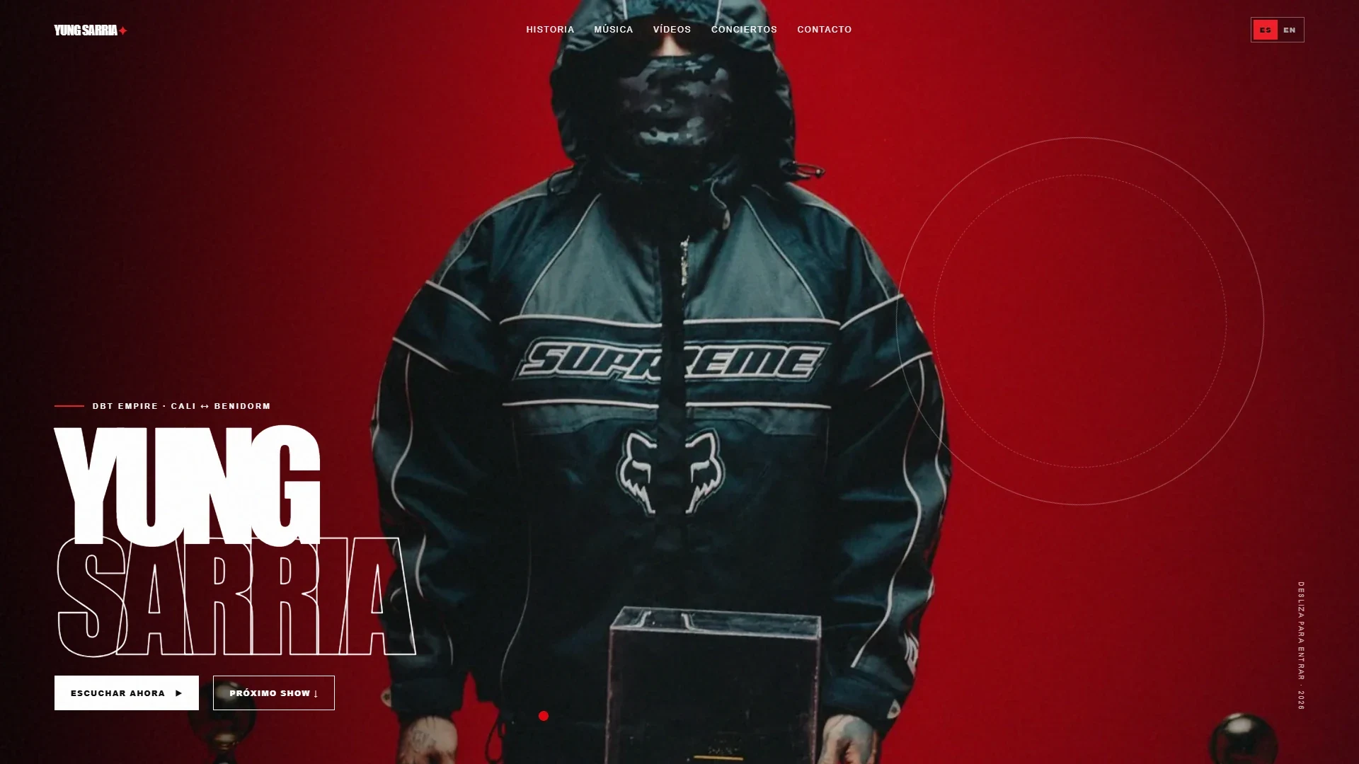 Actual desktop screenshot of YUNG SARRIA.